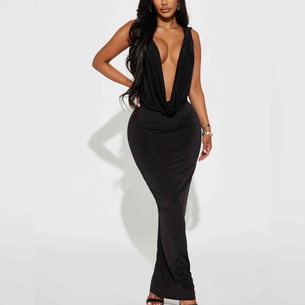 Hooded maxi dress